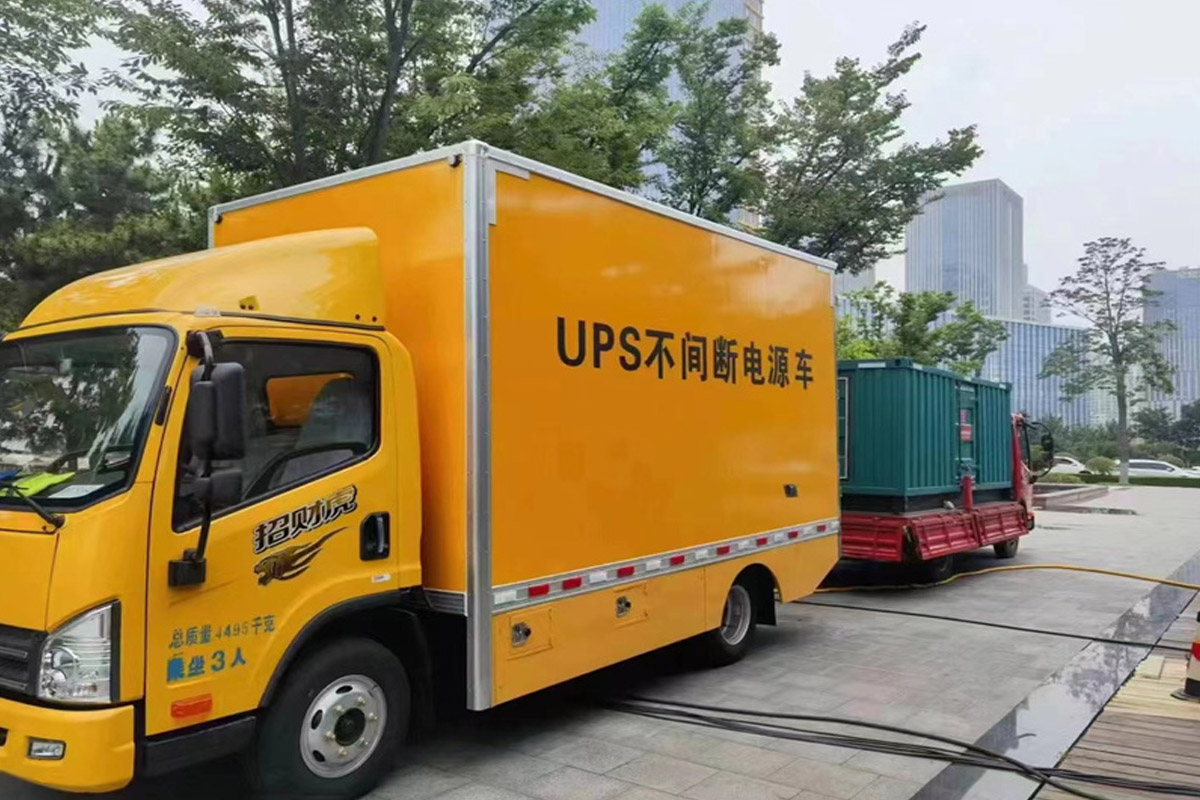 梧州发电机租赁施工现场